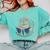 Cute Cat Reading Books With Tea Comfort Colors Sweatshirt Butter