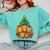 Cute Cats Reading Books Christmas Tree Comfort Colors Sweatshirt Butter
