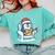 Cute Christmas Penguin Reading Book Cozy Winter Holiday Art Comfort Colors Sweatshirt Butter
