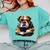 Cute Dog English Bulldog Reading Book Comfort Colors Sweatshirt Butter