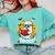 Cute Ghost Reading Book Retro Halloween Librarian Comfort Colors Sweatshirt Butter