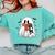 Cute Halloween Ghost Reading Book Comfort Colors Sweatshirt Butter