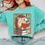 Cute Hedgehog Book Nerd Comfort Colors Sweatshirt Butter