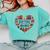 Cute Just A Girl Who Loves Books Heart Shape Reader Comfort Colors Sweatshirt Butter