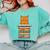 Cute Orange Tabby Cat Reading On Pile Of Books Comfort Colors Sweatshirt Butter
