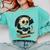 Cute Panda Reading Book Under Moon Bookworm Coffee Lover Comfort Colors Sweatshirt Butter