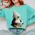 Cute Penguin Reading Book Faux-Crochet Print Comfort Colors Sweatshirt Butter