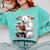 Cute Polar Bear Is Reading a Book Reading Polar Bear Comfort Colors Sweatshirt Butter
