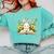 Cute Rabbit And Book Women Girls Reading Book Rabbit Lover Comfort Colors Sweatshirt Butter