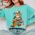 Cute Reading Chicken With Glasses Books Bookworm Reader Book Comfort Colors Sweatshirt Butter