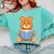 Cute Teddy Bear Reading Book Adorable For Readers Comfort Colors Sweatshirt Butter