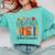 Cute Wildflower Book School Counseling Life School Counselor Comfort Colors Sweatshirt Butter