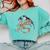 Dragon Silhouette Books Librarian Bookworm Women Men Kids Comfort Colors Sweatshirt Butter