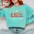 Flourish Dream Thrive Floral Books For Book Lovers Comfort Colors Sweatshirt Butter