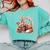 Fox And Book Lover Graphic For Women And Spring Pink Flower Comfort Colors Sweatshirt Butter Fox And Book Lover Graphic For Women And Spring Pink Flower Comfort Colors Sweatshirt Butter
