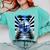 Frutiger Aero Aesthetic Tech Checkered Room Orb Sky Comfort Colors Sweatshirt Butter