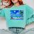 Frutiger Aero Beach Y2k Aesthetic Palm Tree Sand Ocean Premium Comfort Colors Sweatshirt Butter