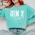 Gen X Caffeine Sarcasm 90s Nostalgia Men Women Graphic Comfort Colors Sweatshirt Butter