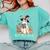 Ghost Reading Book Coquette Bow Halloween Girl Kid Teacher Comfort Colors Sweatshirt Butter
