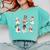 Ghost Santa Elf Squad Read Books Bookish Librarian Christmas Comfort Colors Sweatshirt Butter