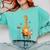 Giraffe Reading Tea Books Coffee Book Lover Graphic Comfort Colors Sweatshirt Butter