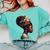Girl Crown Of Books African Teacher Black History BHM Comfort Colors Sweatshirt Butter