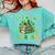 Goods Luck Read Librarian Book Patrick Days Shamrock Clover Comfort Colors Sweatshirt Butter