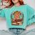 Highland Cow Reading Book Graphic Cow With Book Floral Comfort Colors Sweatshirt Butter