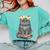 Just A Girl Who Loves Cats & Books Bookish Women Comfort Colors Sweatshirt Butter