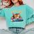 Just a Girl Who Loves Cats And Books Kitties Pet Art Lover Comfort Colors Sweatshirt Butter