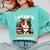 Kawaii Feline Book Reading Read Books Pet My Calico Cat Men Women Comfort Colors Sweatshirt Butter