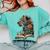 Leopard Book Flower Comfort Colors Sweatshirt Butter