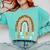 Leopard Teacher Wild About Reading Books Reader Librarian Comfort Colors Sweatshirt Butter
