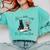 Life Better With 2 Cats Books Kitten Kitty Women Girls Kids Comfort Colors Sweatshirt Butter