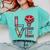 Love Books Reading Comfort Colors Sweatshirt Butter