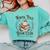 North Pole Book Club Hot Cocoa Served Daily Librarian Xmas Comfort Colors Sweatshirt Butter