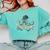 Octopus Reading Book Coffee Book Lover Bookworm Nerd Comfort Colors Sweatshirt Butter