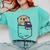 Otter Cute Read Reading Book Librarian Across America Kids Comfort Colors Sweatshirt Butter