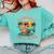 Paperbacks And Pool Days Flamingo Reading Summer Vibes Books Comfort Colors Sweatshirt Butter