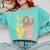 Peace Sign Love Groovy Vibes Costume Nostalgia 1980s Fashion Comfort Colors Sweatshirt Butter