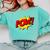 POW -Adults Kids Comic Book Cartoon Pop Art Novelty Sarcastic Comfort Colors Sweatshirt Butter POW -Adults Kids Comic Book Cartoon Pop Art Novelty Sarcastic Comfort Colors Sweatshirt Butter