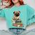 Pug Dog Reading Book Coffee Read Books Be Kind Stay Weird Comfort Colors Sweatshirt Butter