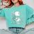 Rabbit Reading Book Full Moon Lake Scenery Comfort Colors Sweatshirt Butter