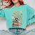 Raccoon Books Reading Flowers Comfort Colors Sweatshirt Butter Raccoon Books Reading Flowers Comfort Colors Sweatshirt Butter