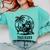 Raccoon Reading Books Summer Humor Trash Reader Comfort Colors Sweatshirt Butter
