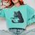 Reading Cat Cat Book Lover Comfort Colors Sweatshirt Butter