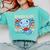 Readsolotl Blue Kawaii Axolotl Book Lover Reading Retro Comfort Colors Sweatshirt Butter