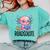 Readsolotl Cute Axolotl Reading Book Kawaii Pink Aesthetic Comfort Colors Sweatshirt Butter