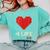 Retro Gamer 1 Life Pixel Heart – 8-Bit Gaming Nostalgia Comfort Colors Sweatshirt Butter
