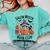 Salem WItch Book Club Halloween Raccoon Witch Reading Book Comfort Colors Sweatshirt Butter